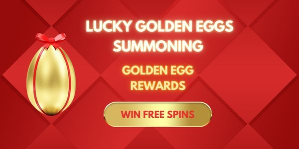 Promotional casino banner with a gold coin and colorful game symbols